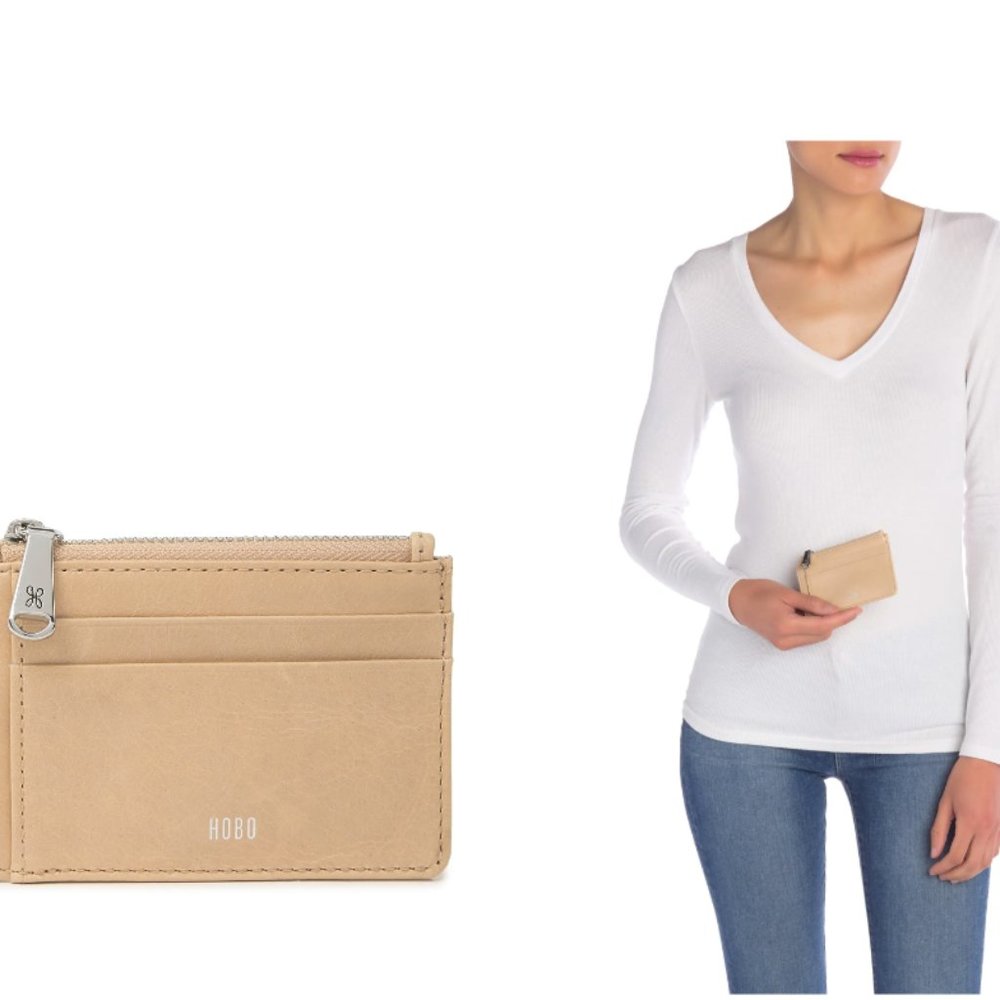 Hobo card holder - beige - NWT
